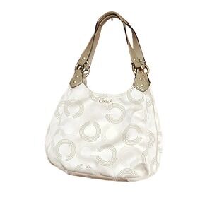 Coach Ashley Dotted Hobo Shoulder Bag